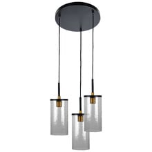 Carney Textured Glass 3 Light Pendant